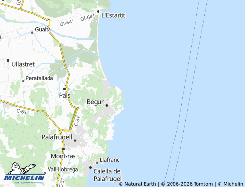 MICHELIN Aiguafreda map - ViaMichelin