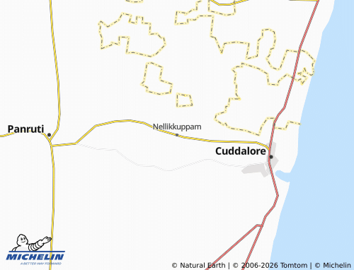 Mapa MICHELIN Nellikkuppam - ViaMichelin