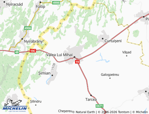 Mappa MICHELIN Valea Lui Mihai - ViaMichelin