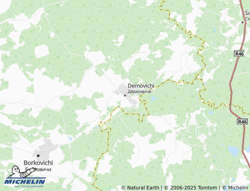 Carte MICHELIN Dernovichi - ViaMichelin