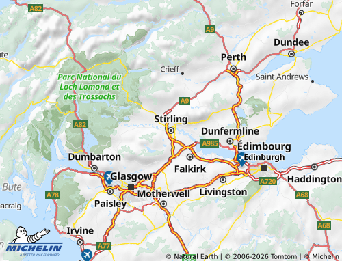 Mappa MICHELIN Stirling - ViaMichelin