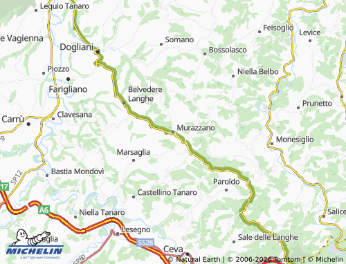 Mappa MICHELIN Murazzano - ViaMichelin
