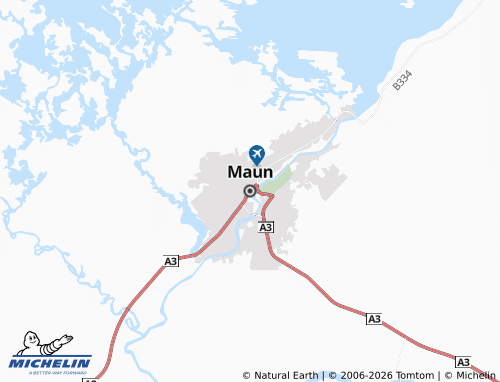 Mapa MICHELIN Maun - ViaMichelin