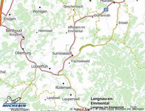 MICHELIN Sumiswald map - ViaMichelin