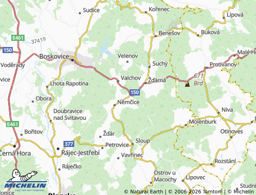 Mappa MICHELIN Ludíkov - ViaMichelin
