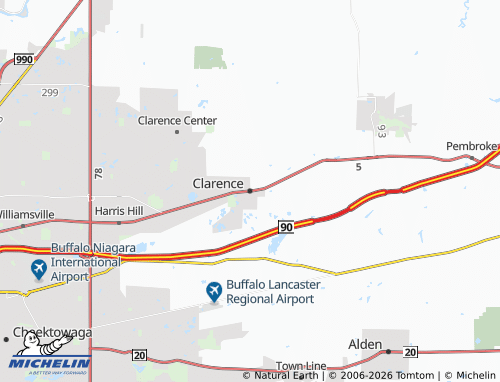 Mappa MICHELIN Clarence - ViaMichelin