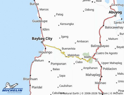 MICHELIN Butigan map - ViaMichelin