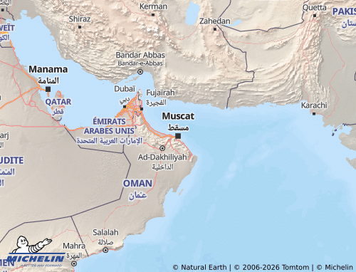 MICHELIN-Landkarte Oman - ViaMichelin
