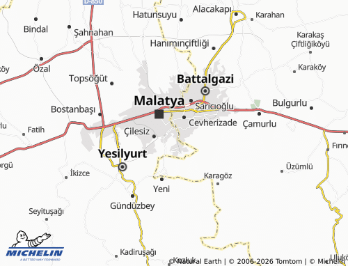 MICHELIN Cemal Gürsel map - ViaMichelin