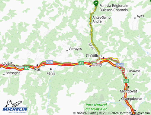 Carte MICHELIN Saint-Denis - ViaMichelin