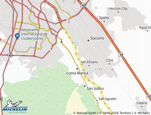 Mappa MICHELIN Riveras del Bravo Etapa VIII - ViaMichelin