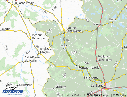 MICHELIN Lurais map - ViaMichelin