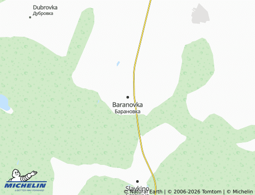 MICHELIN-Landkarte Baranovka - ViaMichelin