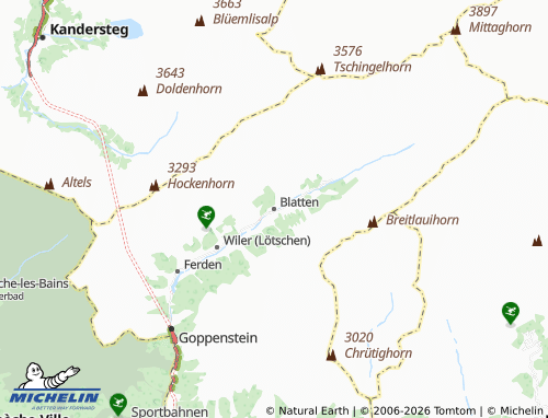MICHELIN-Landkarte Blatten - ViaMichelin