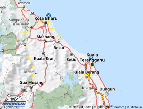 MICHELIN Setiu map - ViaMichelin