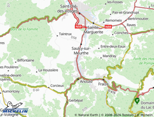 Mappa MICHELIN Saint-Léonard - ViaMichelin