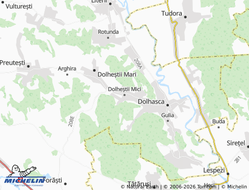 Carte MICHELIN Dolheștii Mici - ViaMichelin