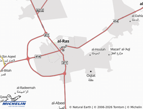 MICHELIN-Landkarte al-Jireef - ViaMichelin