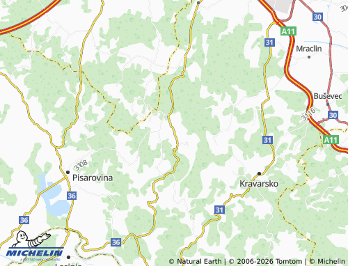 MICHELIN-Landkarte Dubranec - ViaMichelin