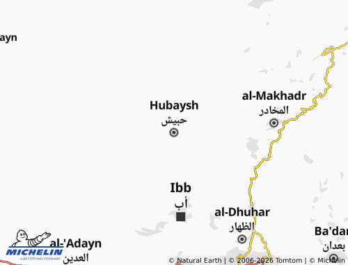 Mapa MICHELIN Hubaysh - ViaMichelin