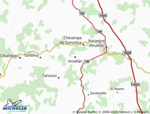 Mappa MICHELIN Amatlán - ViaMichelin