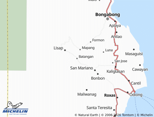 MICHELIN Batangan map - ViaMichelin