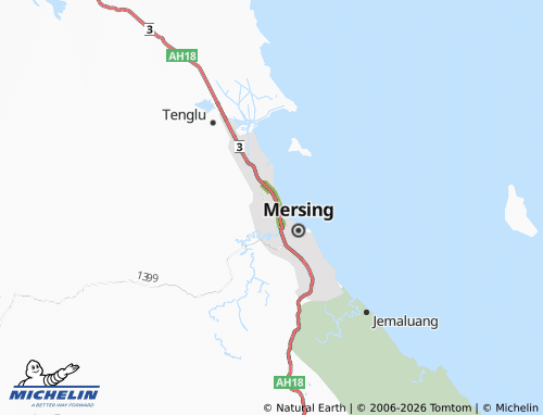 MICHELIN Taman Guru map - ViaMichelin