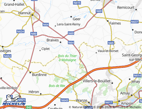 MICHELIN Fallais map - ViaMichelin