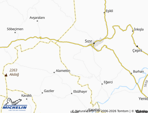 Mappa MICHELIN Arpaözü - ViaMichelin