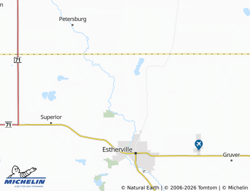 Kaart MICHELIN Emmet - ViaMichelin