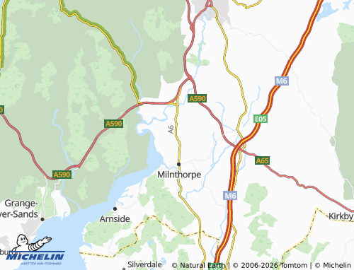 Carte MICHELIN Heversham - ViaMichelin
