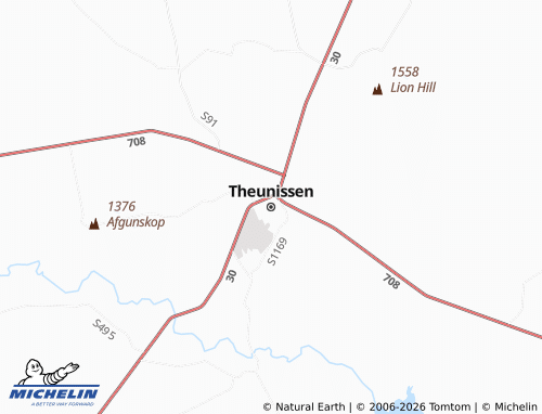 MICHELIN Theunissen map - ViaMichelin