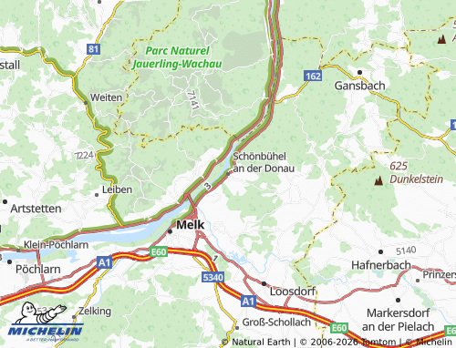MICHELIN Schönbühel an der Donau map - ViaMichelin