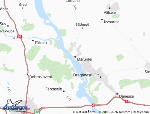 Kaart MICHELIN Mărunței - ViaMichelin