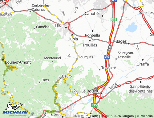 MICHELIN Fourques map - ViaMichelin