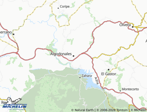 MICHELIN Algodonales map - ViaMichelin