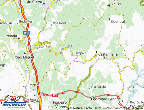 MICHELIN Campelo map - ViaMichelin