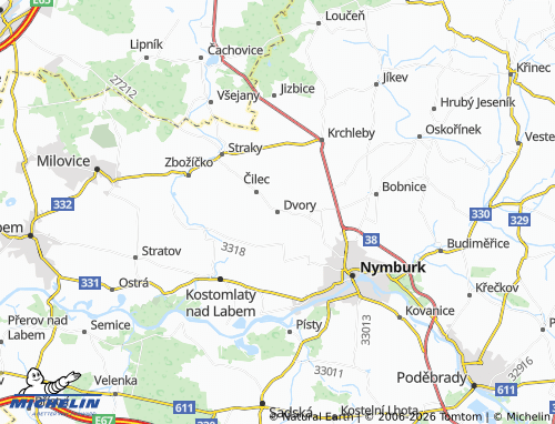 Mappa MICHELIN Dvory - ViaMichelin