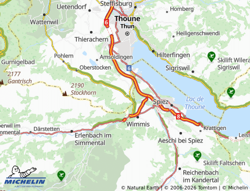 MICHELIN Reutigen map - ViaMichelin