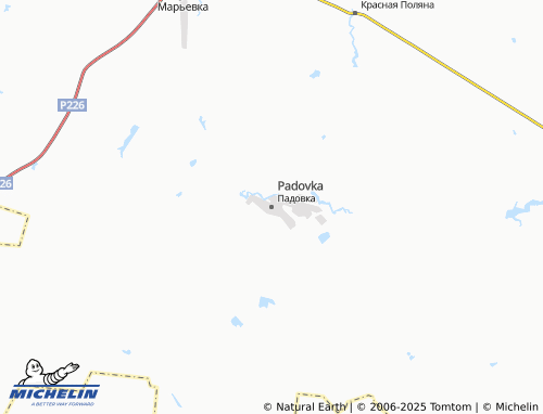 MICHELIN Padovka map - ViaMichelin