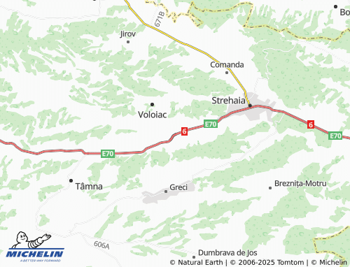 MICHELIN Ciochiuța map - ViaMichelin