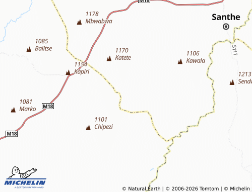MICHELIN Nkhono map - ViaMichelin