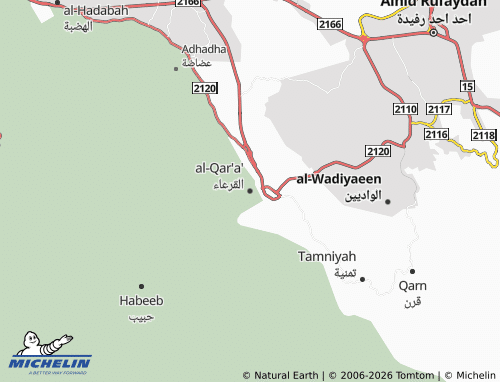 MICHELIN-Landkarte al-Qar'a' - ViaMichelin