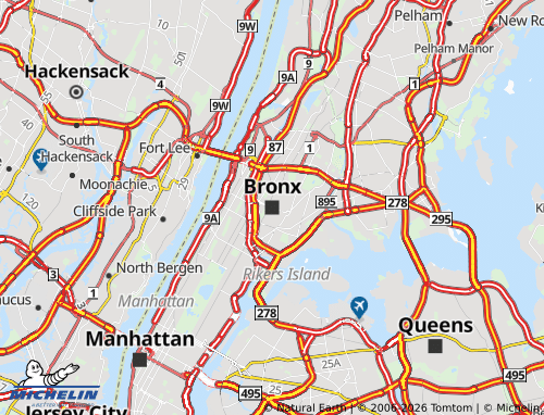 MICHELIN Bronx map - ViaMichelin