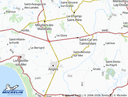 Mappa MICHELIN La Jonchère - ViaMichelin