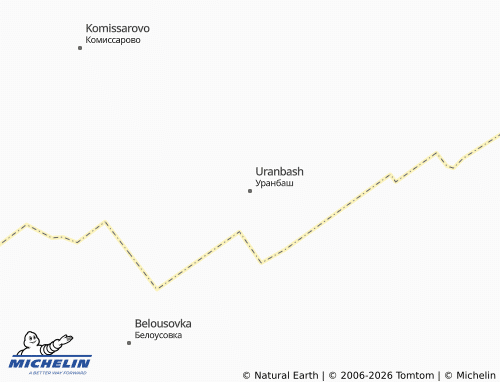MICHELIN-Landkarte Uranbash - ViaMichelin