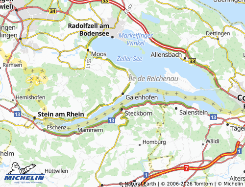 MICHELIN Gaienhofen map - ViaMichelin