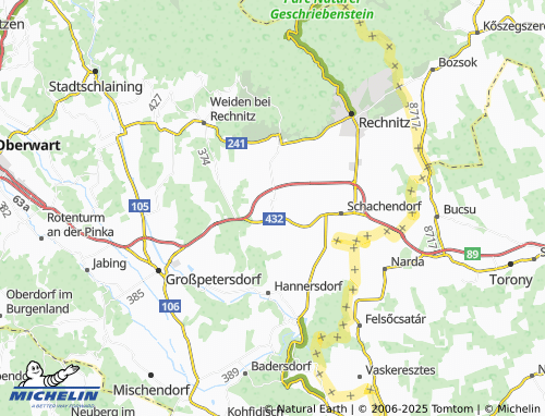 MICHELIN Dürnbach im Burgenland map - ViaMichelin