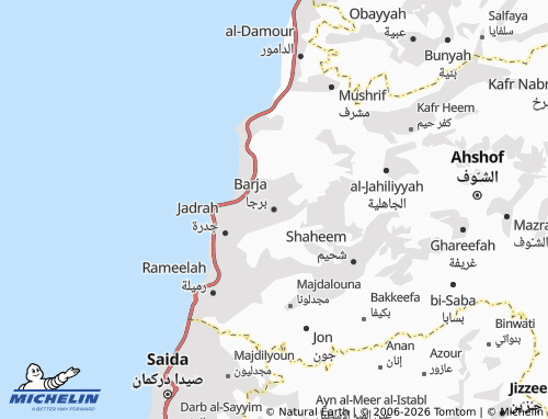 Mapa MICHELIN Barja - ViaMichelin