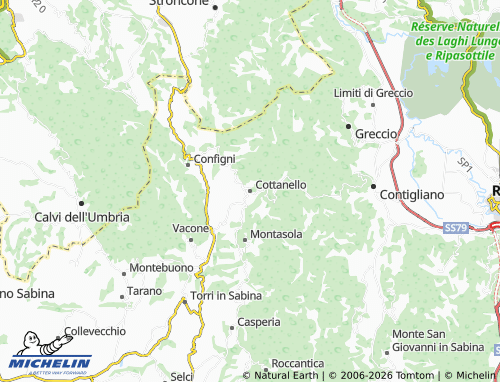 Carte MICHELIN Cottanello - ViaMichelin